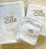 Set de Serviettes Classique Personnalisé avec Nom – 3 Pièces